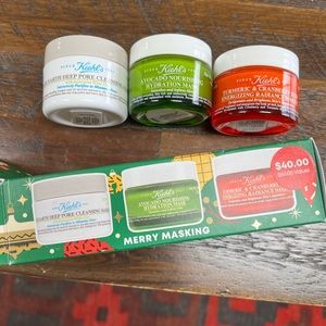 Kiehl’s set of 3 face masks - Avocado Nourishing Rare Earth Deep Pore Cleansing